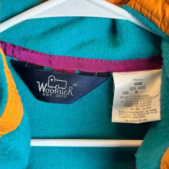 Vintage Woolrich Colorblock Windbreaker Jacket Men’s M 90s Retro Ski Gorpcore - Picture 5 of 5